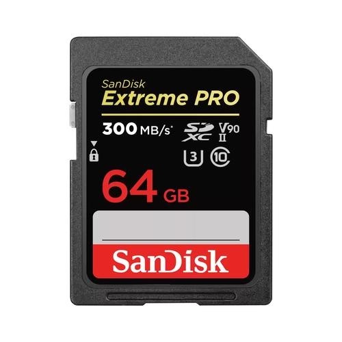 SanDisk Extreme PRO memory card 64 GB SDXC UHS-II Class 10 image 1
