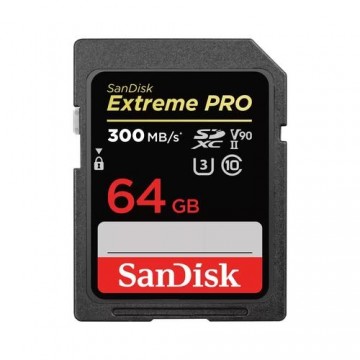 SanDisk Extreme PRO memory card 64 GB SDXC UHS-II Class 10