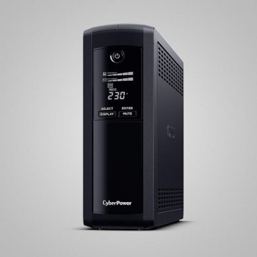 CyberPower Tracer III VP1200ELCD-FR uninterruptible power supply (UPS) Line-Interactive 1200 VA 720 W 5 AC outlet(s)