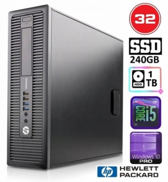 Hewlett-packard HP 600 G1 SFF i5-4570 32GB 240SSD+1TB WIN10PRO/W7P