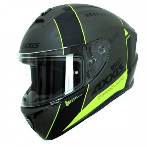 Axxis Helmets, S.a. Draken MP4 (S) C6 MatFluorGreen ķivere image 1