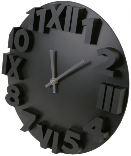 Platinet настенные часы Modern, черные (42985) image 1