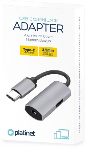 Platinet adapteris USB-C - 3,5 mm (44811) image 3