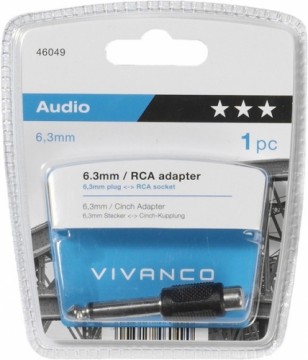 Адаптер Vivanco 6.3мм - RCA (46049)