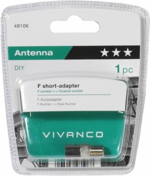 Vivanco адаптер для антены F-гнездо (48106)