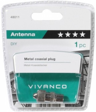 Vivanco coaxial крепление, металл (48011)