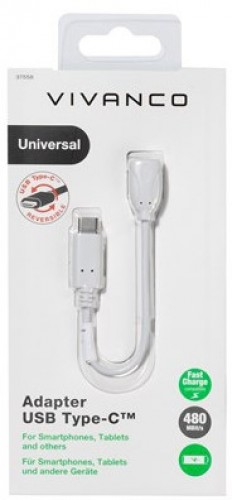 Vivanco adapteris USB-C - microUSB (37558) image 1
