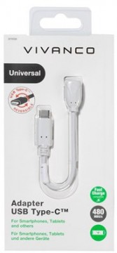 Vivanco adapteris USB-C - microUSB (37558)
