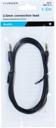 Vivanco kabelis 3,5mm - 3,5mm 1,5m (46701) image 1