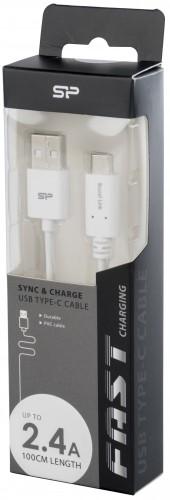 Silicon Power kabelis USB-C - USB 1m, balts (LK10AC) image 3
