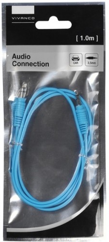 Vivanco kabelis 3.5mm - 3.5mm 1m, zils (35812) image 1