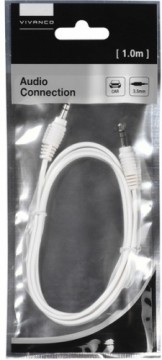 Vivanco кабель 3.5мм - 3.5мм 1м, белый (35811)