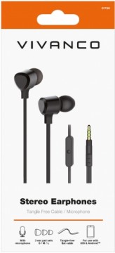 Vivanco headset Stereo Earphones, black (61738)