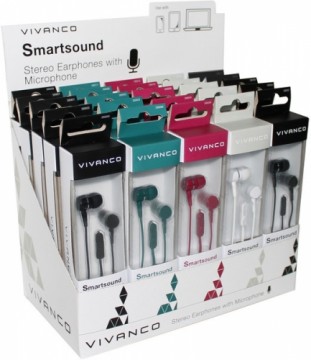 Vivanco austiņas + mikrofons Smartsound 4 (38899)