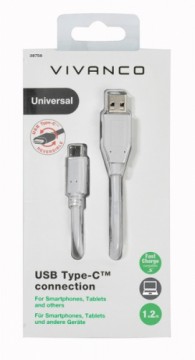 Vivanco kabelis USB-C - USB 2.0 1,2m (38756)