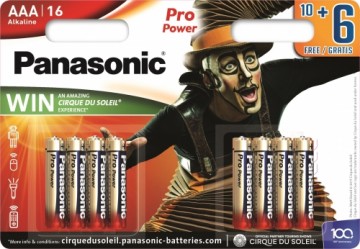 Panasonic Batteries Panasonic Pro Power батарейки LR03PPG/16B 10+6 штук