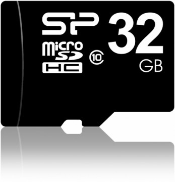 Silicon Power карта памяти microSDHC 32GB Class 10 + адаптер