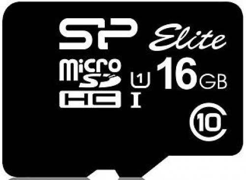 Silicon Power atmiņas karte microSDHC 16GB Elite + adapteris image 1