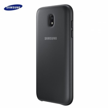 Samsung EF-PJ530CBEG Oriģināls Dual layer īpaši plāns aizmugures maks-apvalks priekš J530 Galaxy J5 (2017) Melns