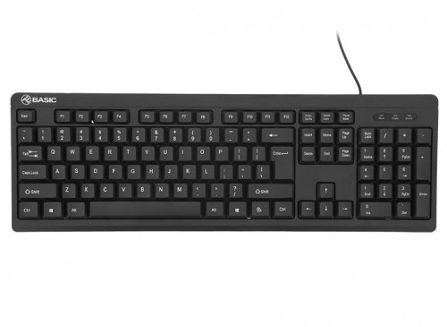 Tellur Basic Wired Keyboard US, USB black image 1