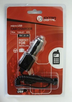 Extradigital Charger, auto MICRO USB, 2.1A