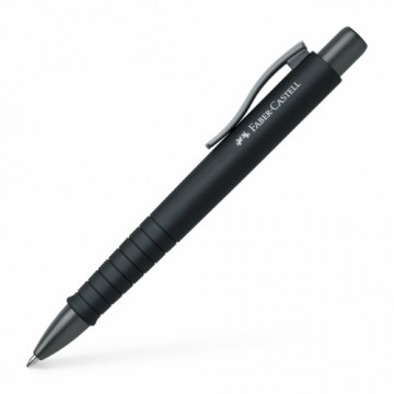 Lodīšu pildspalva Faber-Castell PolyBall XB 0.6mm, zila, melns korpuss (P)