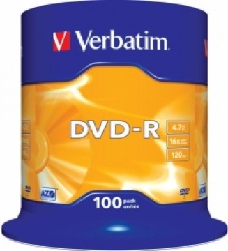 Matricas DVD-R AZO Verbatim 4.7GB 16x 100 Pack Spindle