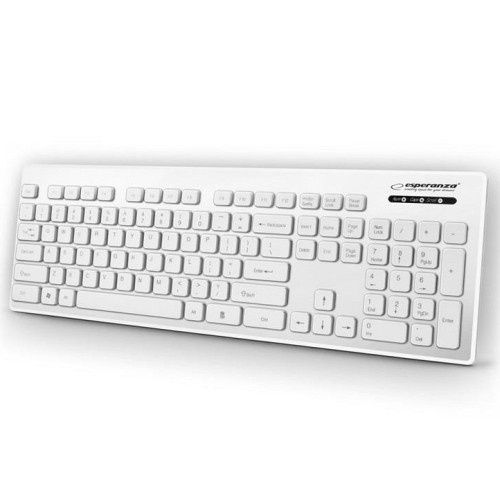 Esperanza EK130W Белая водонепроницаемая клавиатура ENG image 1