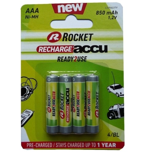 Rocket Precharged HR03 850MAH ALWAYS READY Blistera iepakojumā 4gb. image 1