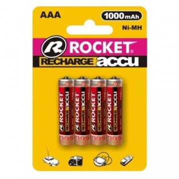 Rocket rechargeable HR03 1000mAh Blistera iepakojumā 4gb.