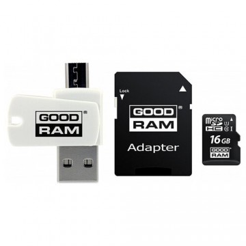 Goodram All in one Micro SD Karte 16GBAdapter class 10 atmiņa