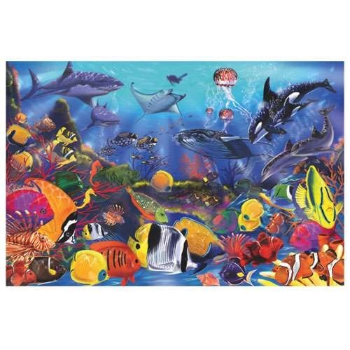 Melissa&Doug Floor Puzzle Underwater  (Grīdas puzle paklājiņš) (48 gab.) image 1