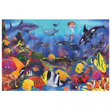 Melissa&Doug Floor Puzzle Underwater  (Grīdas puzle paklājiņš) (48 gab.)