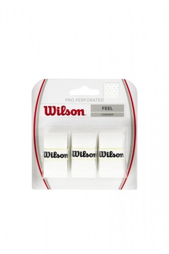 WILSON PRO OVERGRIP PERFORATED Balts 3gb./iep. image 1
