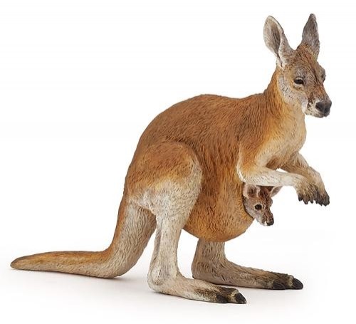 Qoltec Papo Kangaroo With Joey image 1
