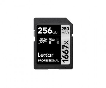 Lexar SDXC, 256 GB memory card UHS-II Class 10