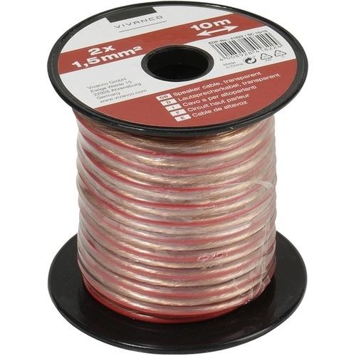 Vivanco 46822 audio cable 10 m Copper, Transparent image 1
