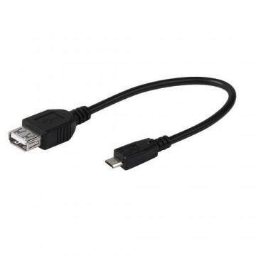 Vivanco 45298 USB cable 0.15 m USB 2.0 Micro-USB B USB A Black