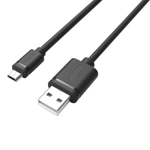 UNITEK Y-C434GBK USB cable 1.5 m USB 2.0 USB A Micro-USB B Black image 1