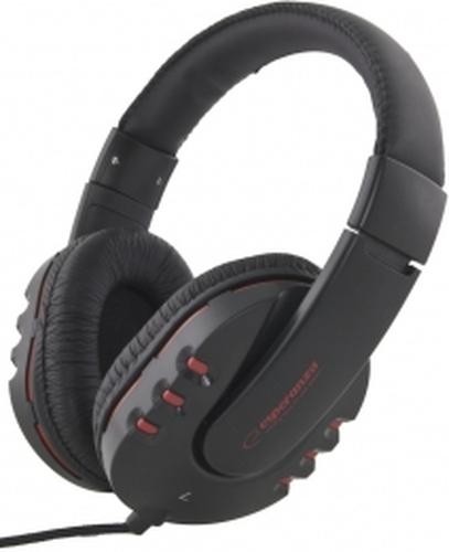 Esperanza EH142K headphones/headset Head-band Black, Red image 1
