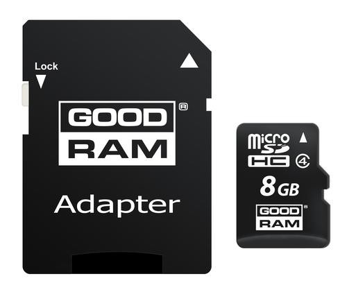 Goodram M40A memory card 8 GB MicroSDHC UHS-I Class 4 image 1