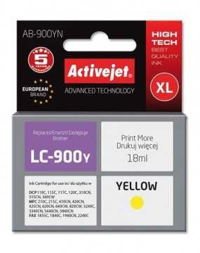 Activejet ink for Brother LC900Y