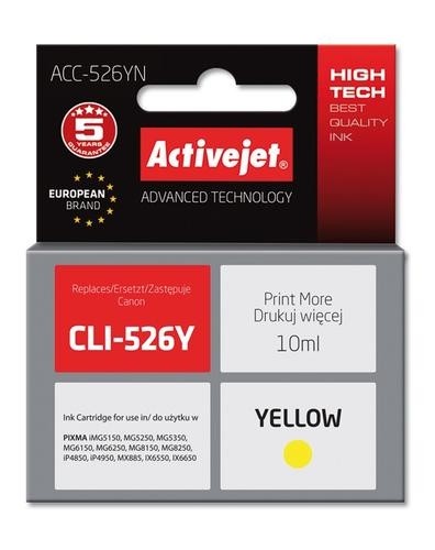 Activejet ink for Canon CLI-526Y image 2