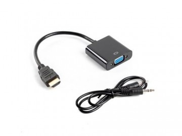 Lanberg AD-0017-BK cable gender changer HDMI-A VGA Black