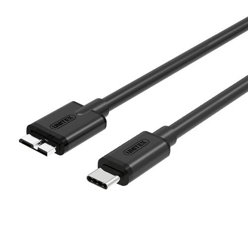 UNITEK Y-C475BK USB cable 1 m USB 3.2 Gen 1 (3.1 Gen 1) USB C Micro-USB B Black image 1