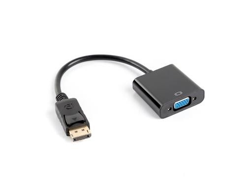 Lanberg AD-0002-BK video cable adapter 0.2 m DisplayPort VGA Black image 1