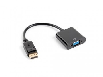 Lanberg AD-0002-BK video cable adapter 0.2 m DisplayPort VGA Black