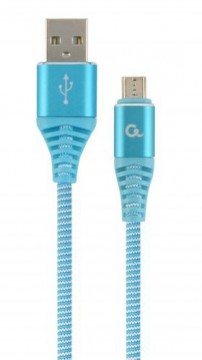 Gembird CC-USB2B-AMMBM-1M-VW USB cable USB 2.0 Micro-USB B USB A Turquoise