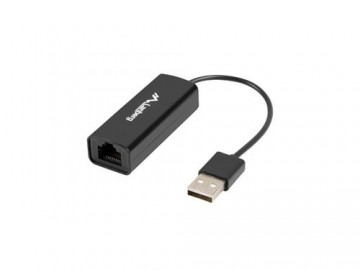 Lanberg NC-0100-01 cable gender changer USB-A RJ-45 Black