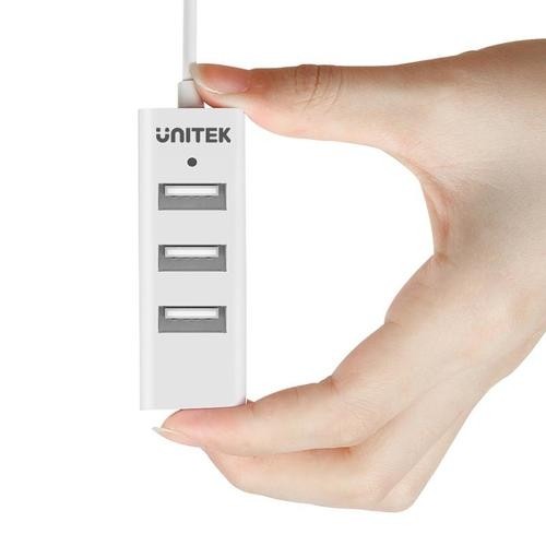UNITEK Y-2146 interface hub USB 2.0 480 Mbit/s White image 2
